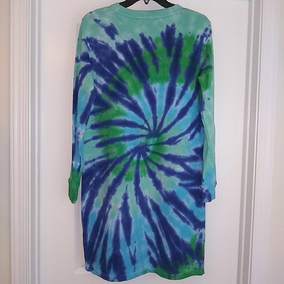 NWT Sz S Tommy Hilfiger Tie-Dye French Terry Dress - Picture 13 of 14